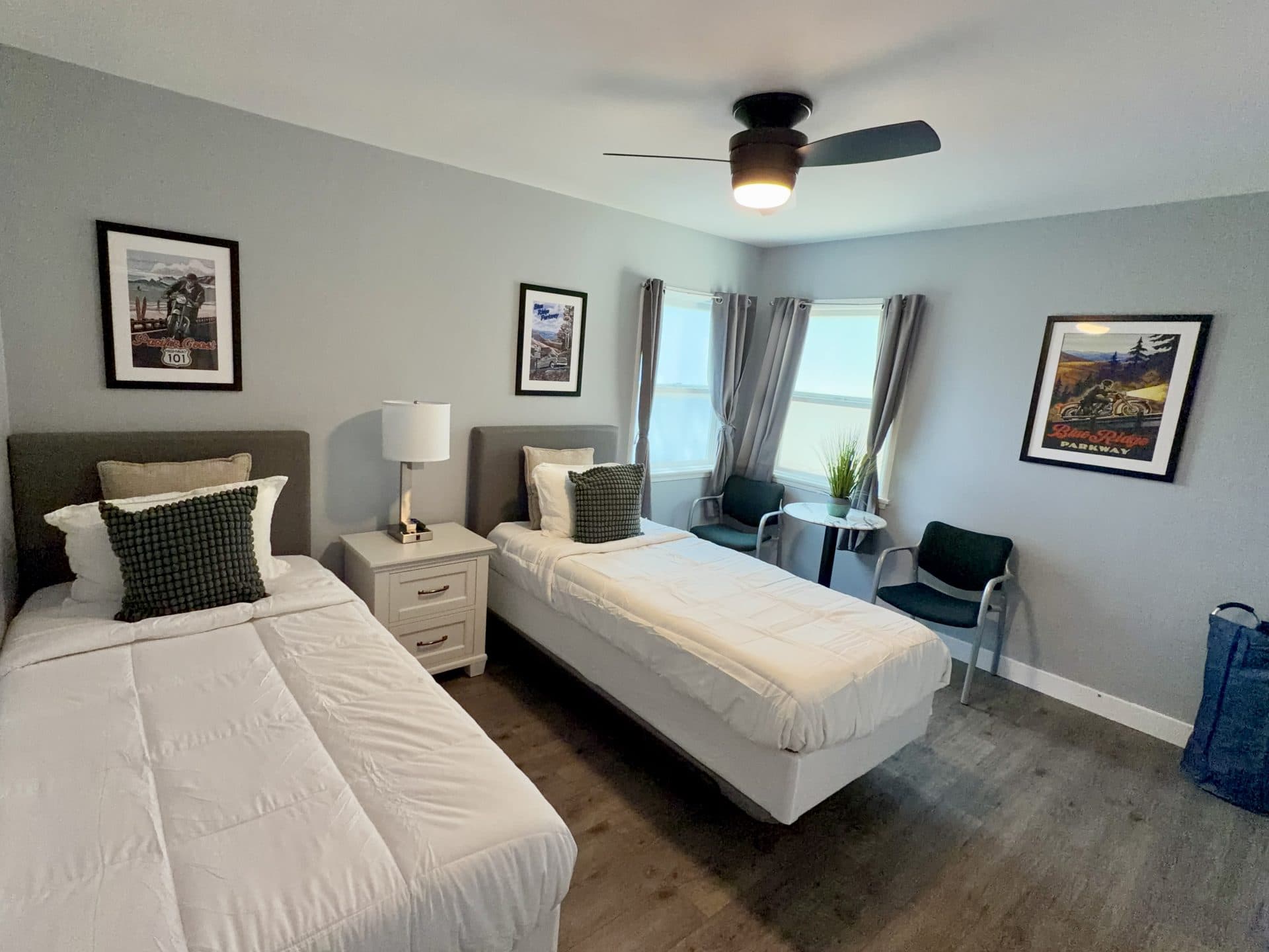 Soterra Health — Bedroom with ceiling fan