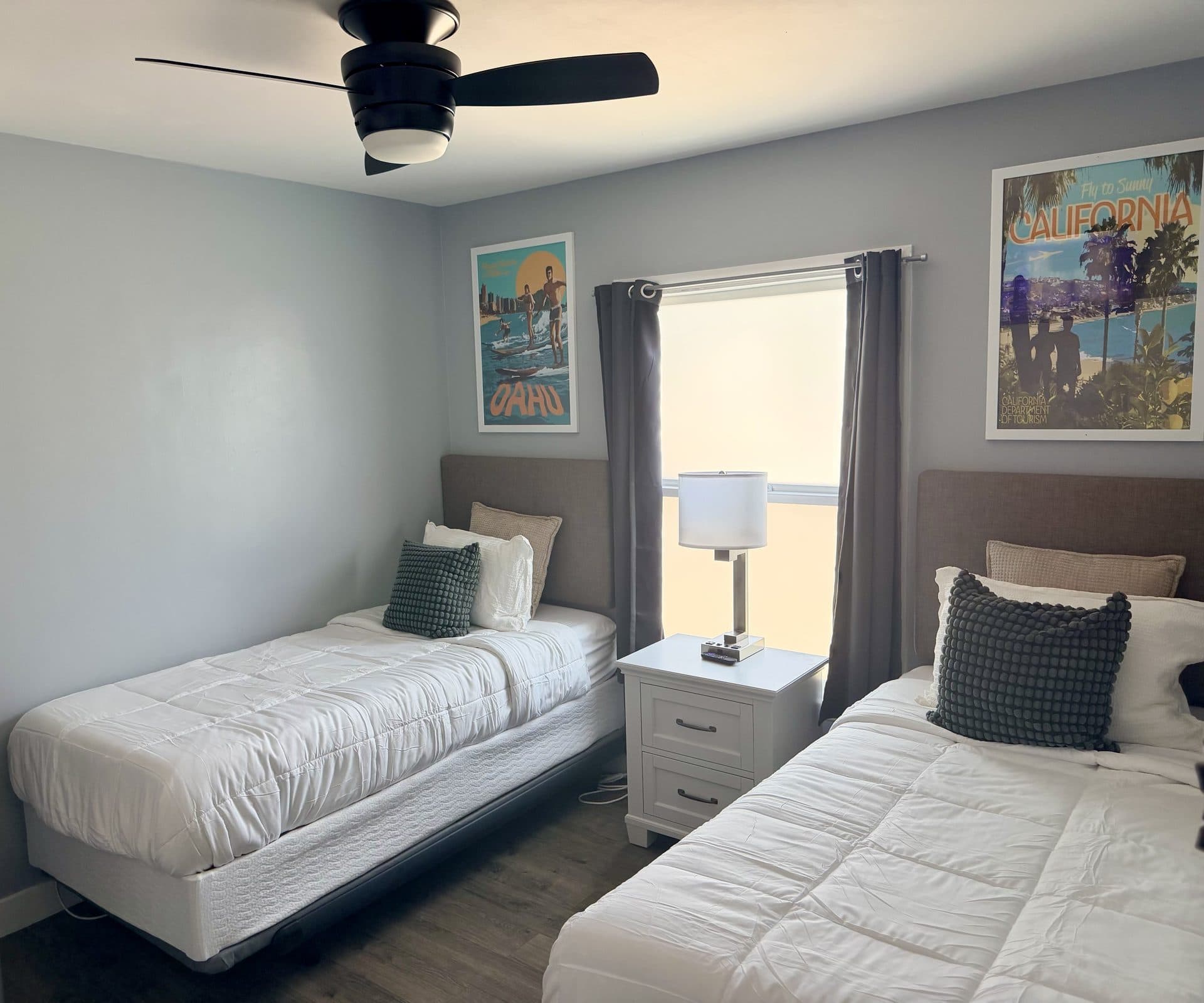 Soterra Health — Bedroom with California artwork
