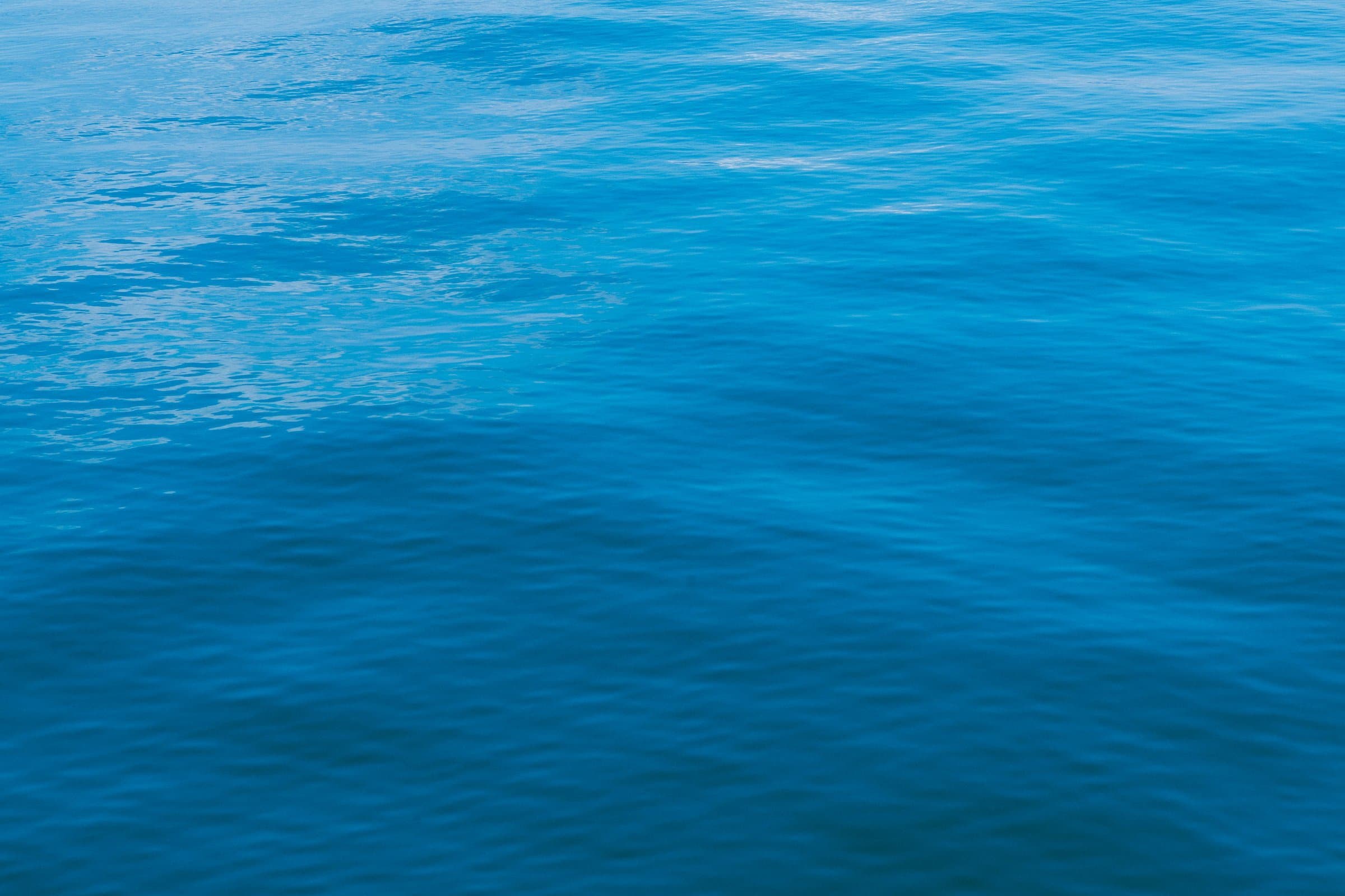 Calm blue ocean water