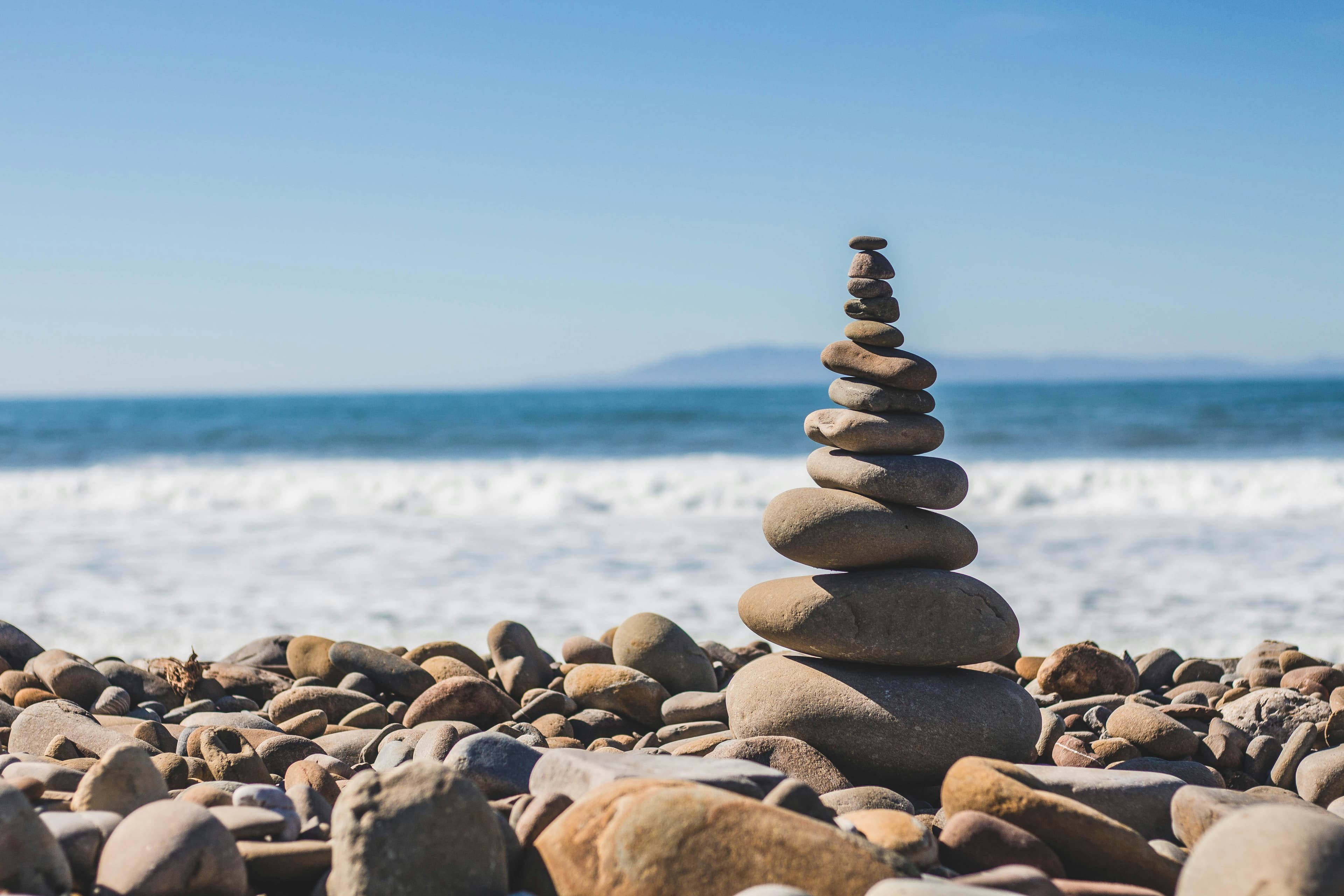 Beach Stones Stack
